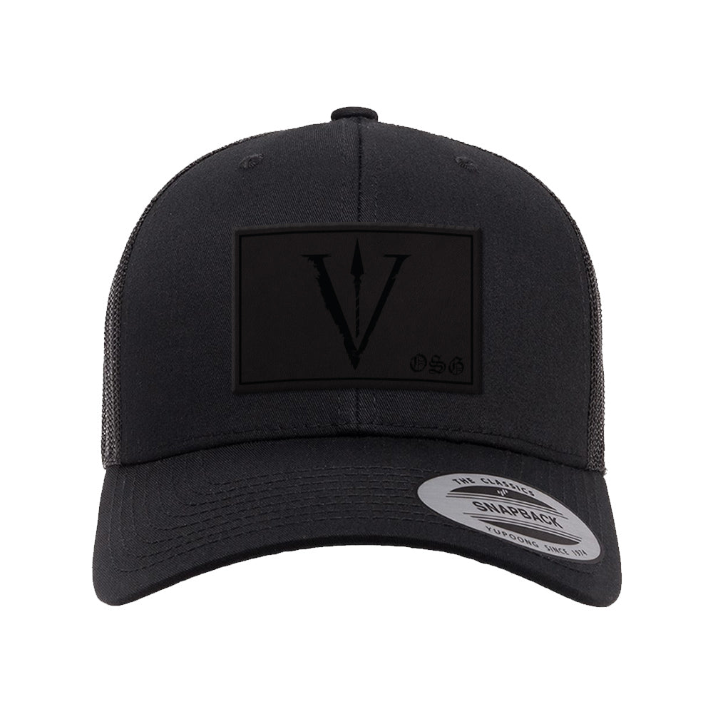 Obsidian V Spear Leather Patch Snapback (Multi options)