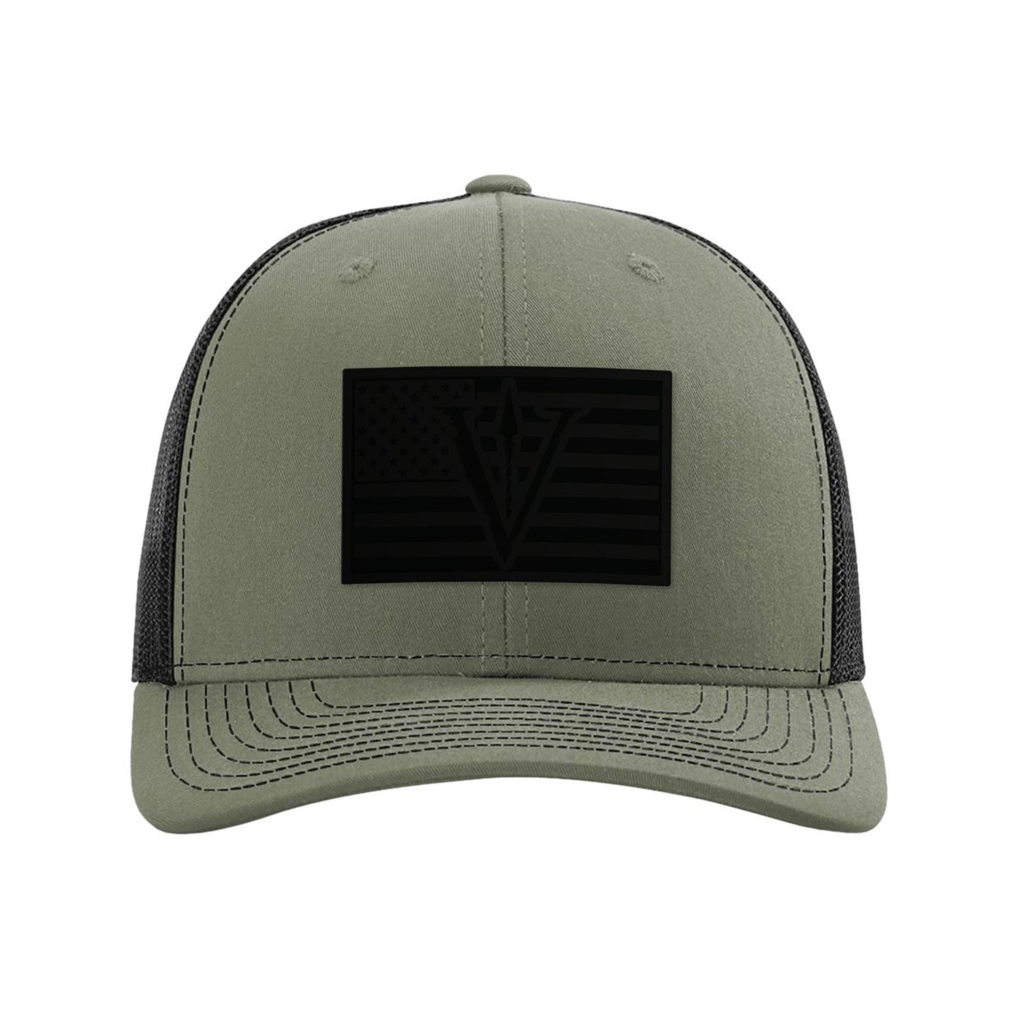 OSG Spear USA Flag Leather Patch Snapback