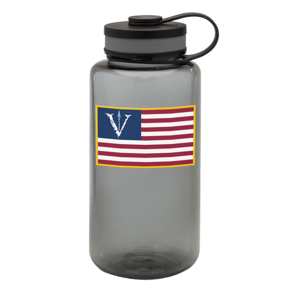 V Spear US Flag Water Bottle