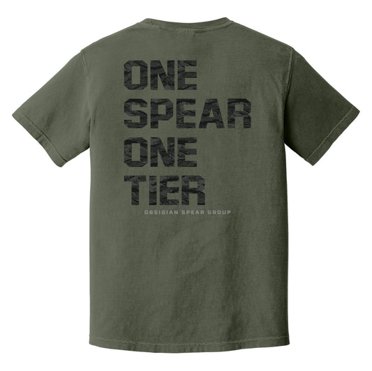 One Spear Midnight Tiger Heavyweight Tee