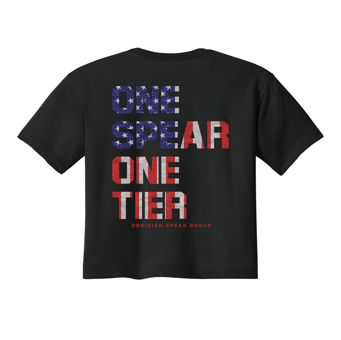 One Spear America Crop Top