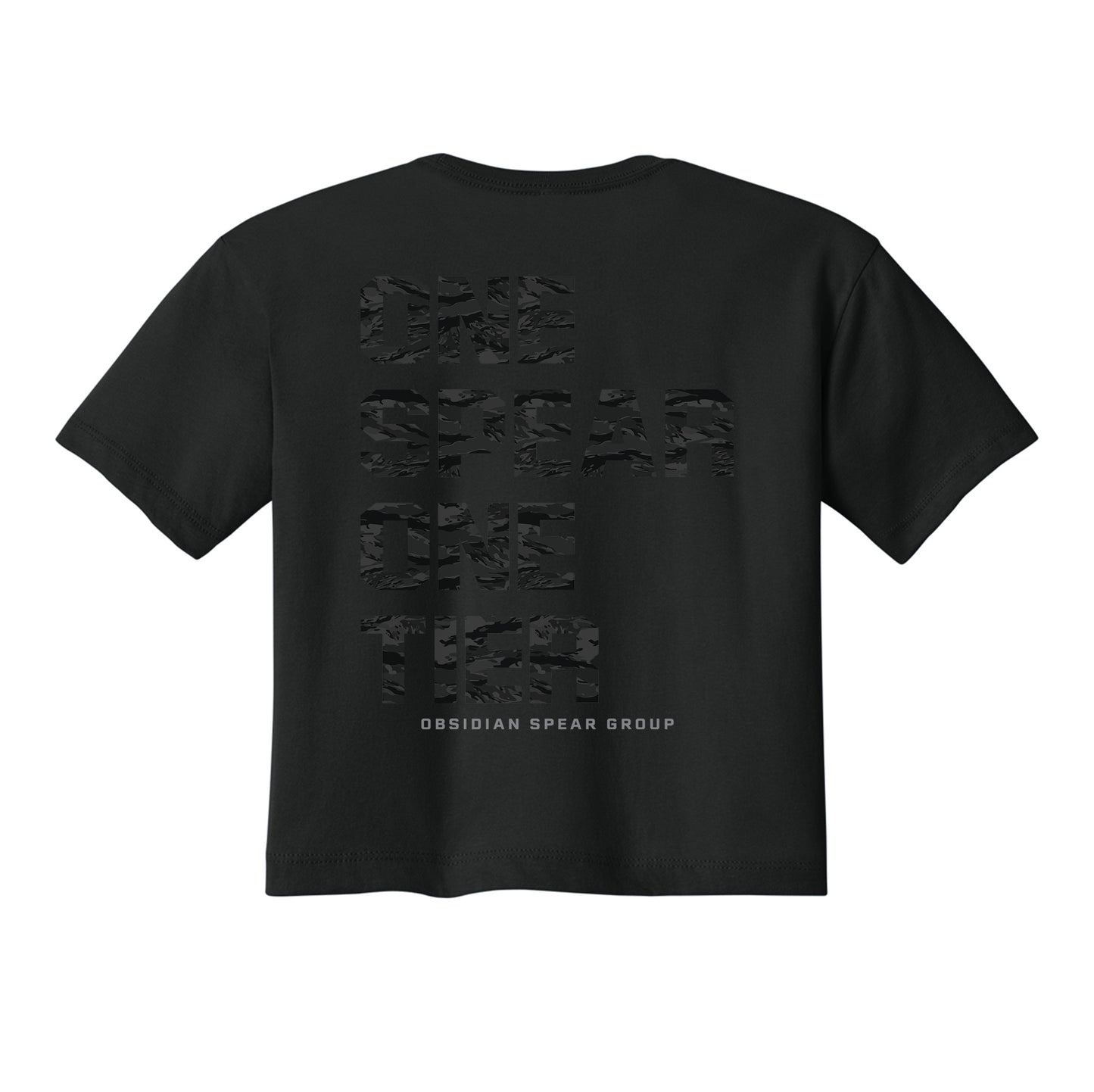 One Spear Midnight Tiger Crop Top