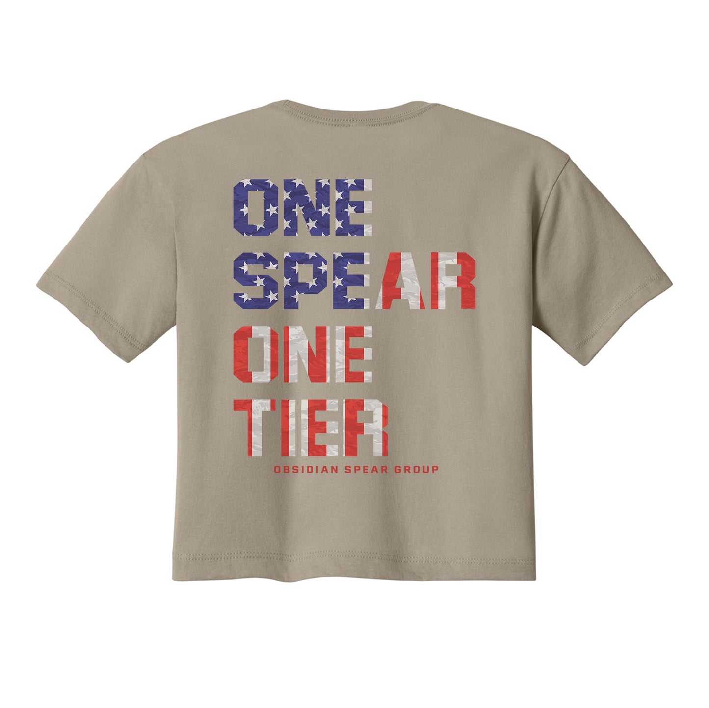 One Spear America Crop Top