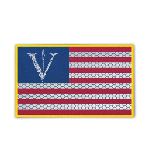OSG V USA Flag Patch - Honeycomb Reflective