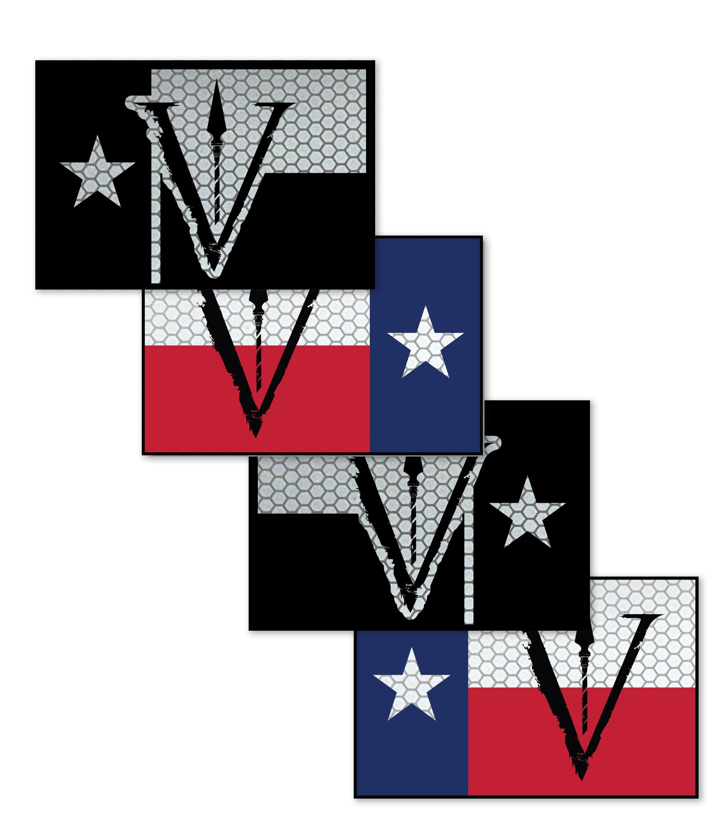 OSG V Texas Patch - Honeycomb Reflective