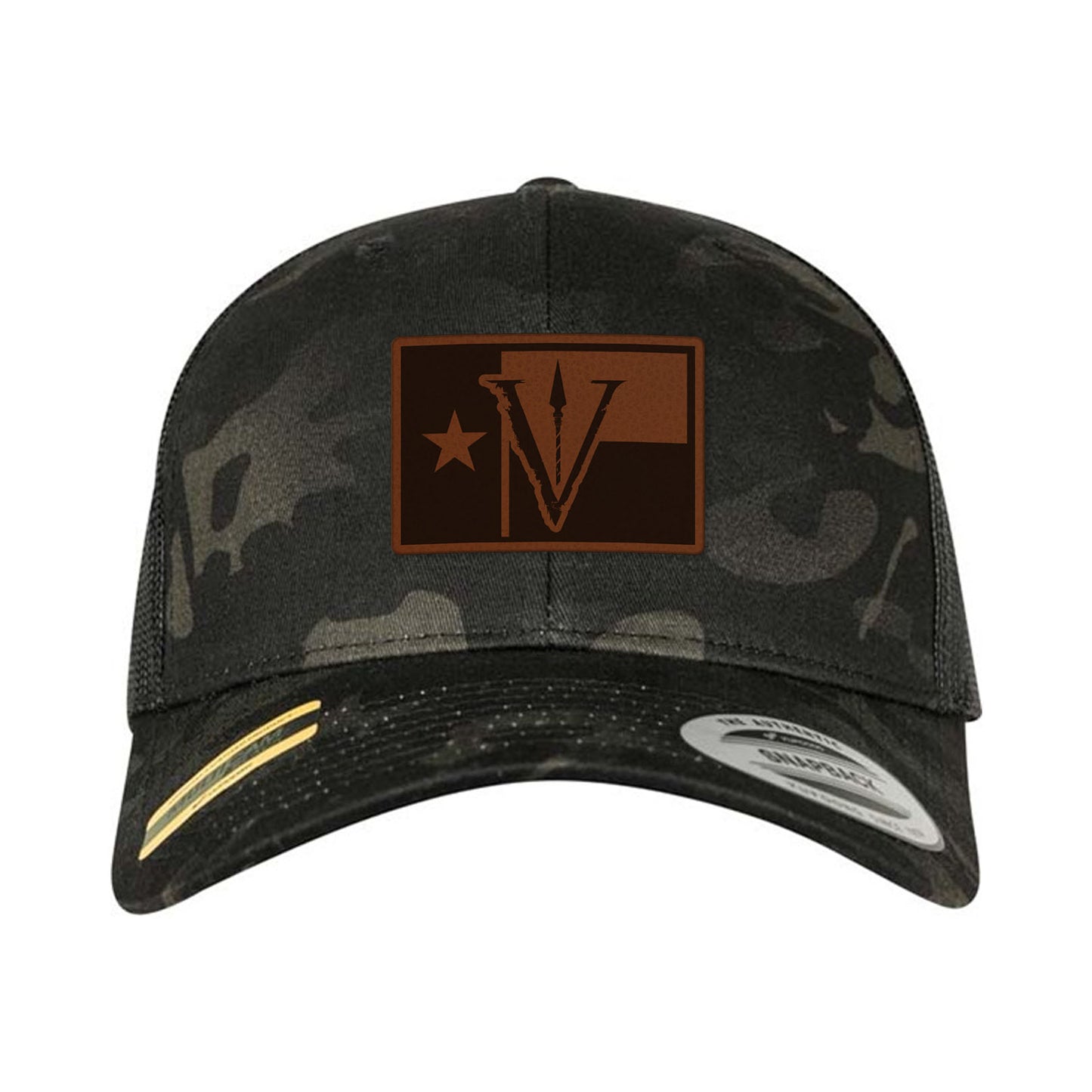 OSG Texas Flag Leather Patch Snapback