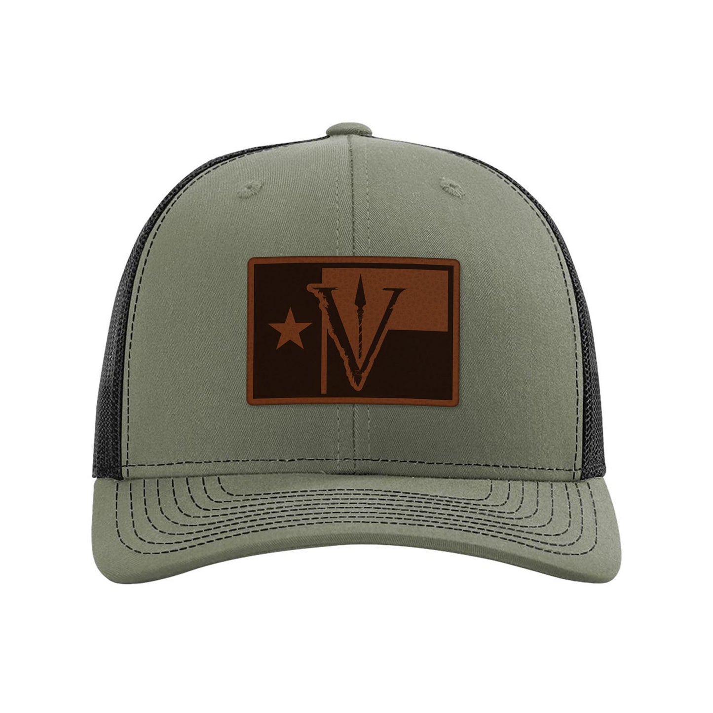 OSG Texas Flag Leather Patch Snapback