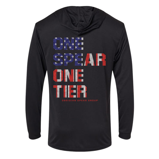 One Spear America Performance Hooded Long Sleeve
