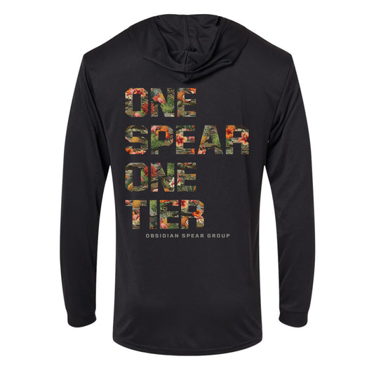 One Spear Jungle Hawaiian Performance Hooded Long Sleeve