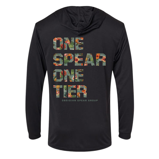 One Spear Surf Hawaiian Performance Hooded Long Sleeve