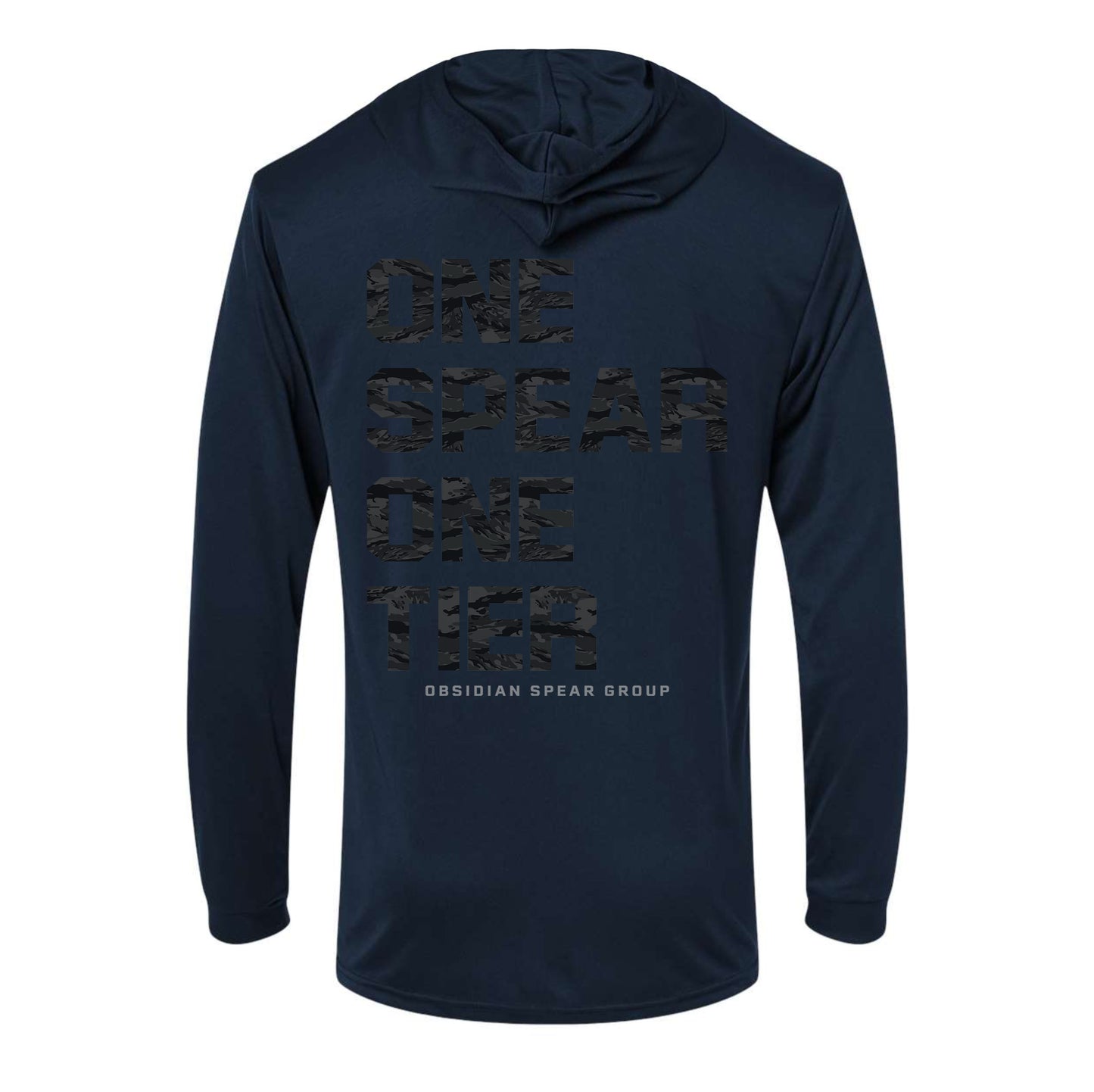 One Spear Midnight Tiger Performance Hooded Long Sleeve