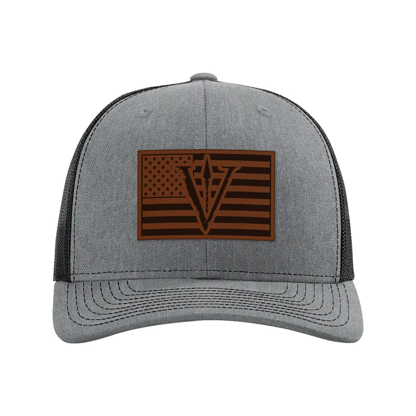 OSG Spear USA Flag Leather Patch Snapback