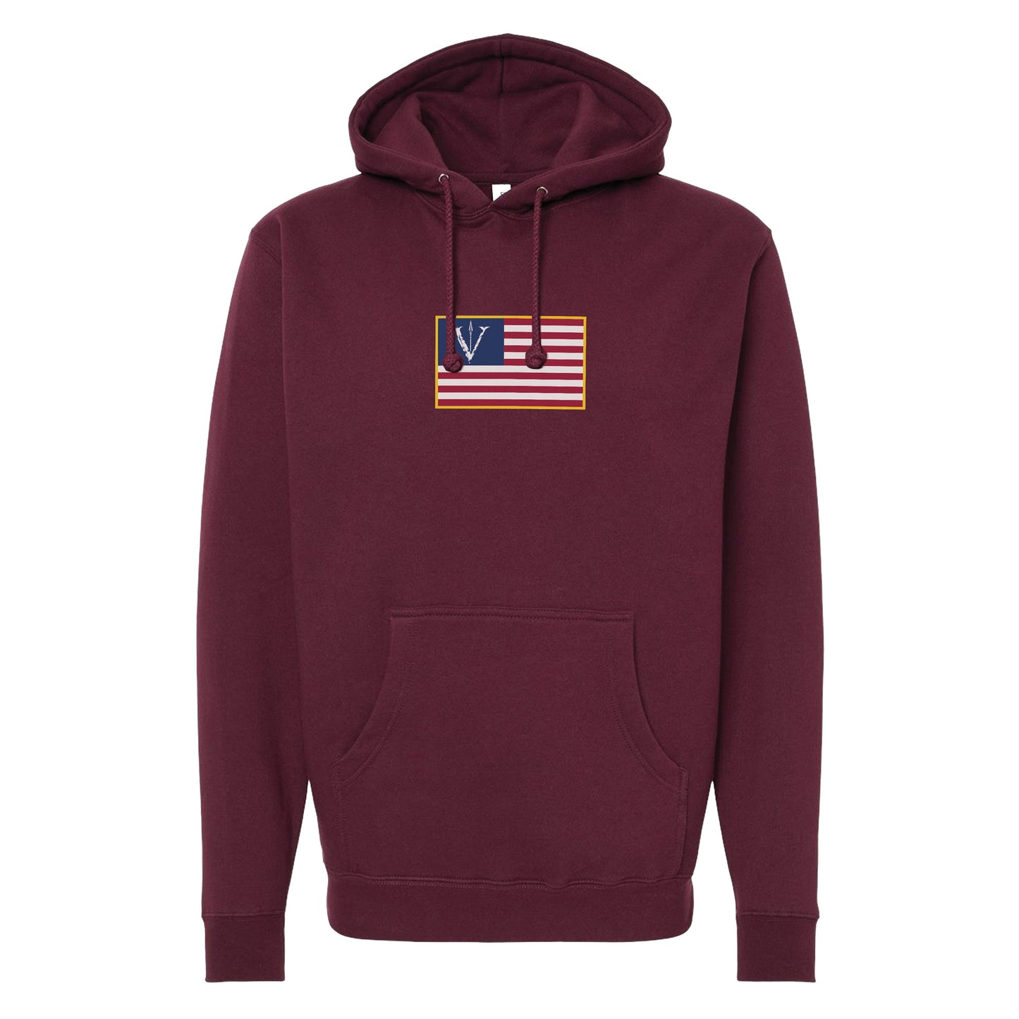 V Spear US Chest Flag Hoodie