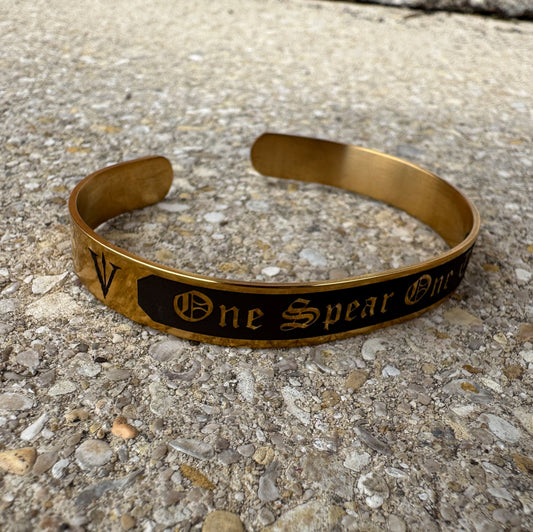 One Spear One Tier Stainless Steel Cuff