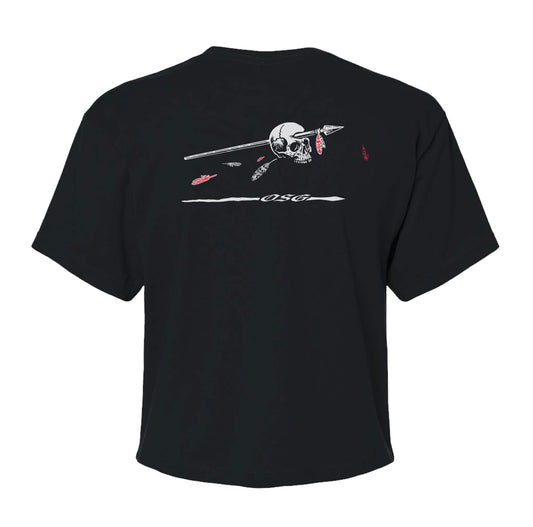 Skull Spear Crop Top
